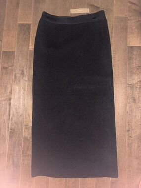 J. Crew Black Maxi Knit Pencil Skirt